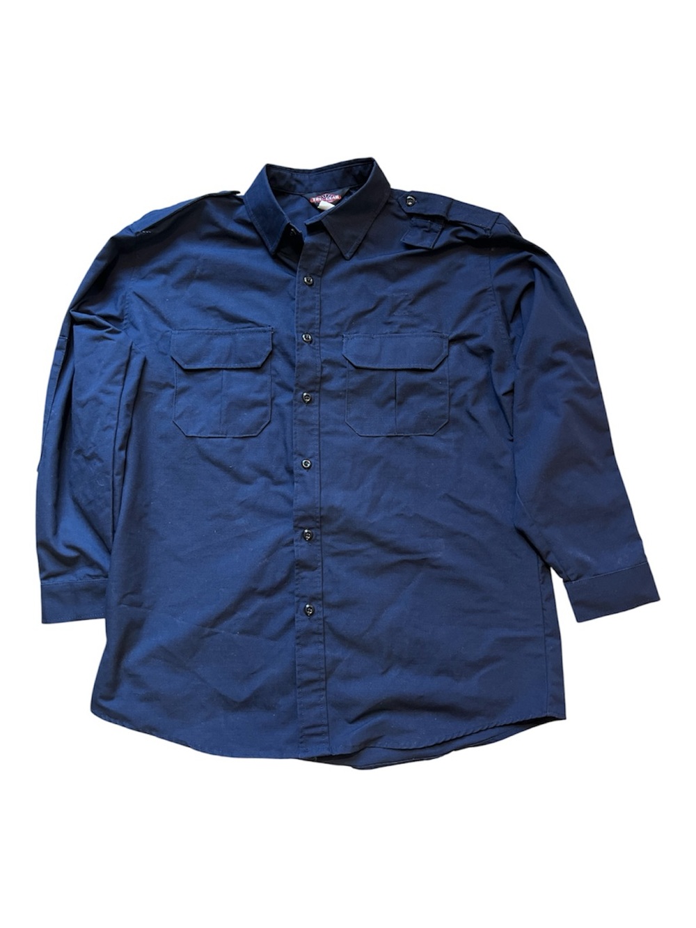 Tru-Gear by Tru-Spec Men's XL Reg Navy Blue Ripstop Tactical Duty Shirt